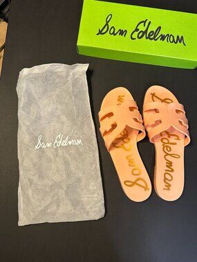 Sam Edelman Peach Pearl Bay Jelly Slide Sandal
